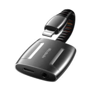 Macdodo Lightning to 3.5mm Audio + Lightning Charge Splitter