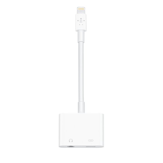 Belkin Lightning To 3.5mm Audio + Lightning Charge Rockstar Connector