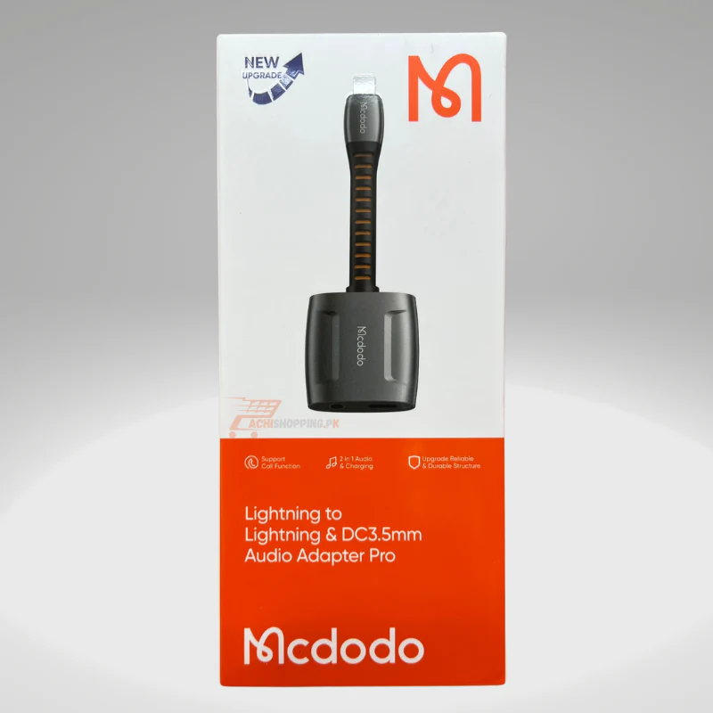 Macdodo Lightning to 3.5mm Audio + Lightning Charge Splitter