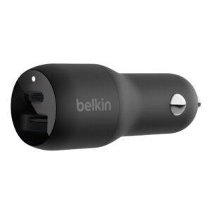Belkin 30W Car Charger Dual Port Type-C & USB